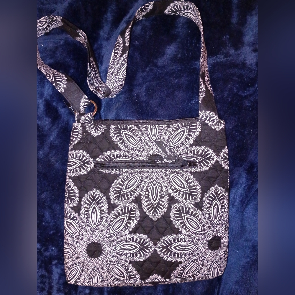 Vera Bradley Black and White Crossbody Bag